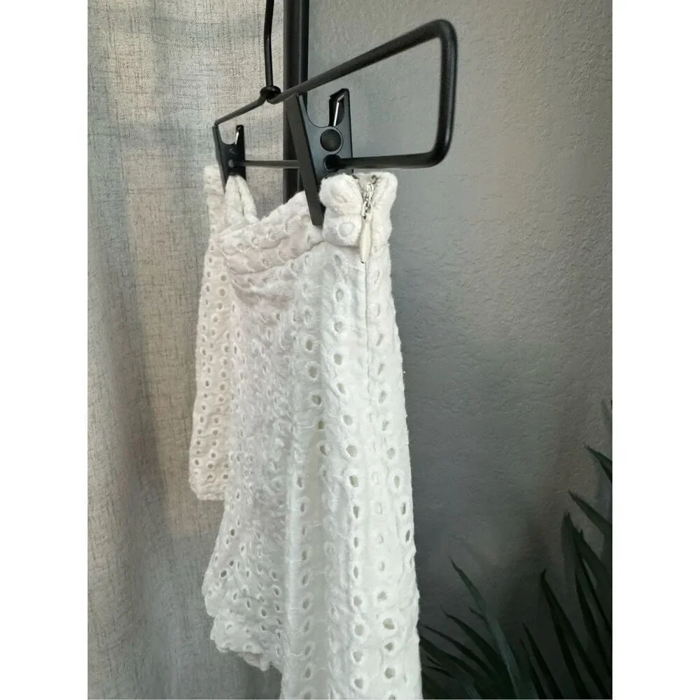 Gianni Bini Eyelet Girly Coquette‎ White Shorts XS